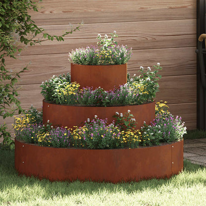 Vaso da giardino Marrone 90 x 90 x 20 cm
