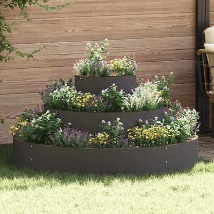Vaso da giardino Nero 120 x 120 x 20 cm