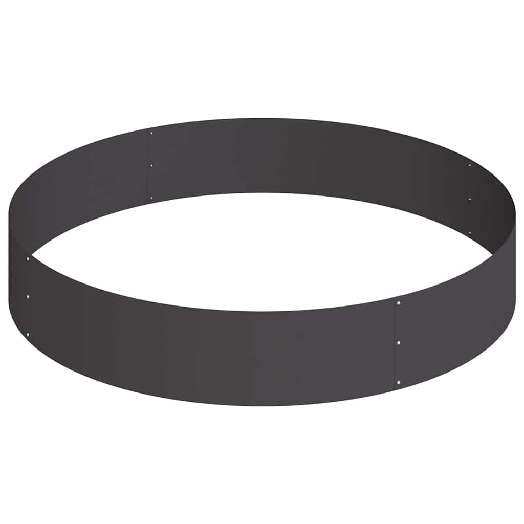 Vaso da giardino Nero 120 x 120 x 20 cm