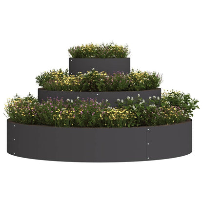Vaso da giardino Nero 120 x 120 x 20 cm