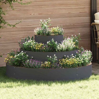 Vaso da giardino Antracite 120 x 120 x 20 cm