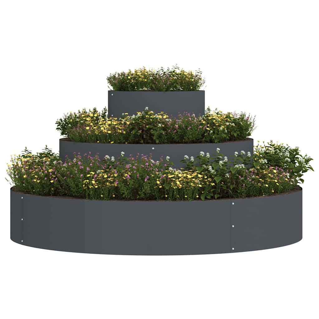 Vaso da giardino Antracite 120 x 120 x 20 cm
