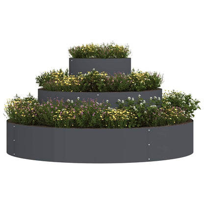 Vaso da giardino Antracite 120 x 120 x 20 cm