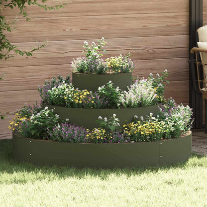 Vaso da giardino Verde oliva 120 x 120 x 20 cm