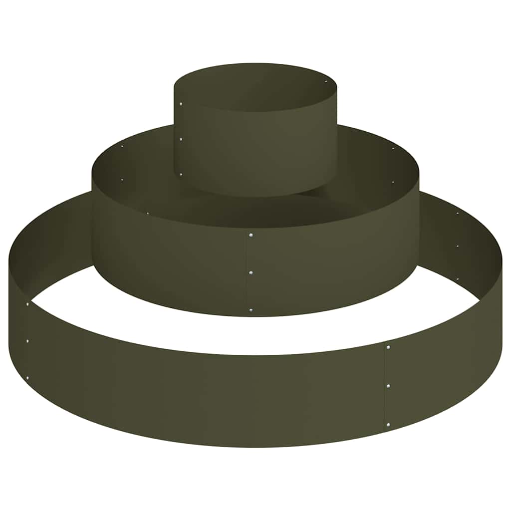 Vaso da giardino Verde oliva 120 x 120 x 20 cm
