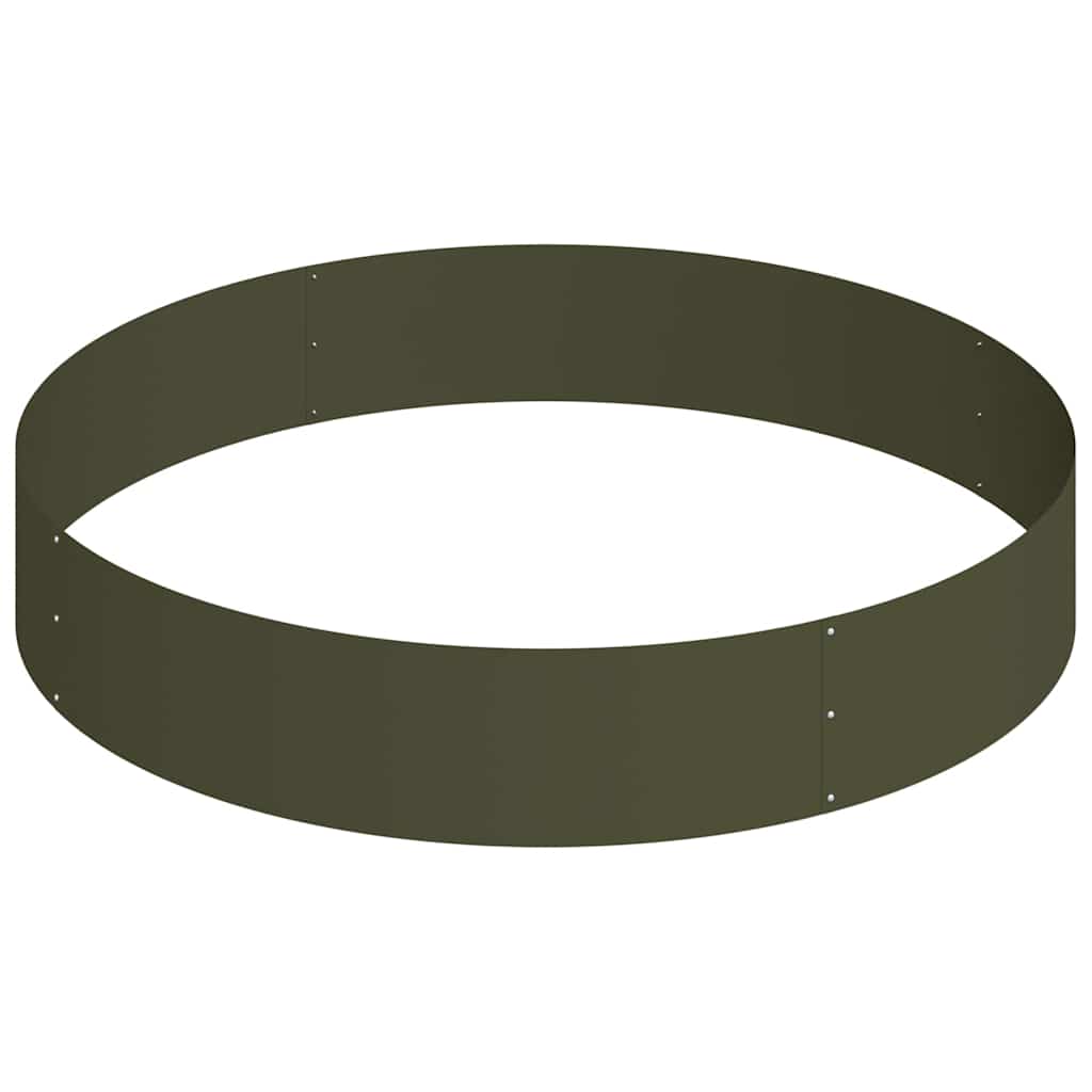 Vaso da giardino Verde oliva 120 x 120 x 20 cm