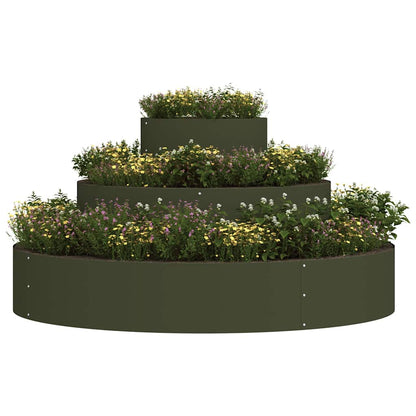 Vaso da giardino Verde oliva 120 x 120 x 20 cm