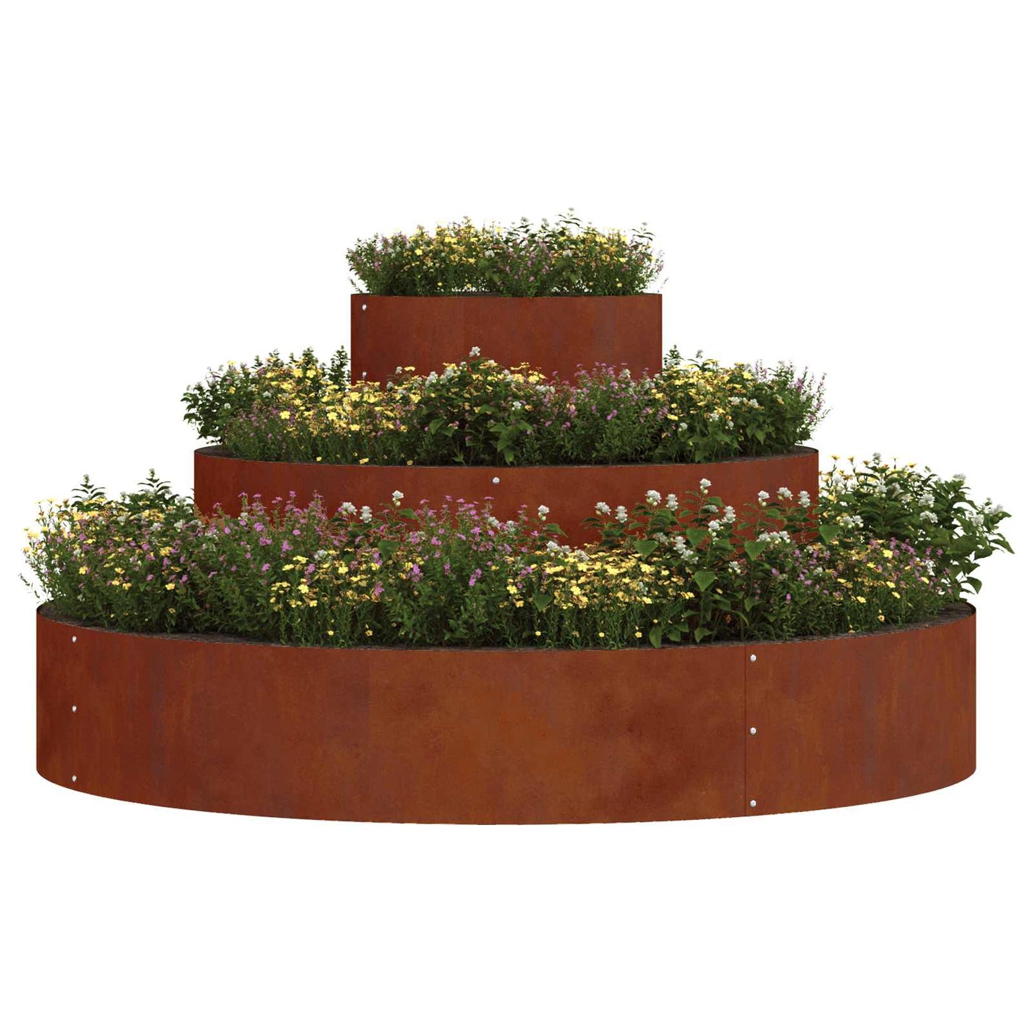 Vaso da giardino Marrone 120 x 120 x 20 cm