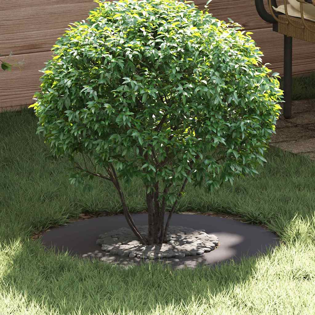 adatto per Anelli d'Albero Piatto 5 pcs Nero ÃƒËœ30 / 60 cm Acciaio