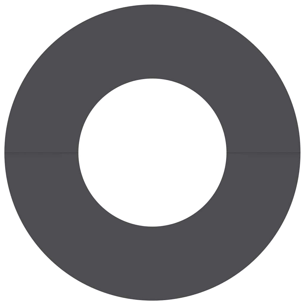 adatto per Anelli d'Albero Piatto 5 pcs Nero ÃƒËœ30 / 60 cm Acciaio