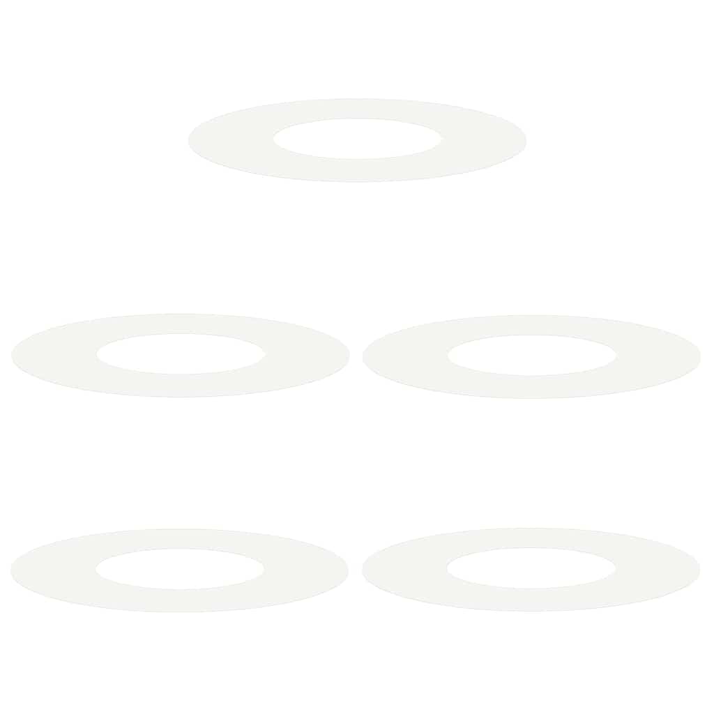 adatto per Anelli d'Albero Piatto 5 pcs Bianco Ã˜30 / 60 cm