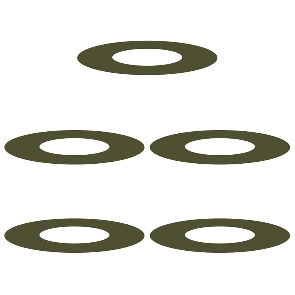 adatto per Anelli d'Albero Piatto 5 pcs Oliver verde Ã˜30 / 60 cm
