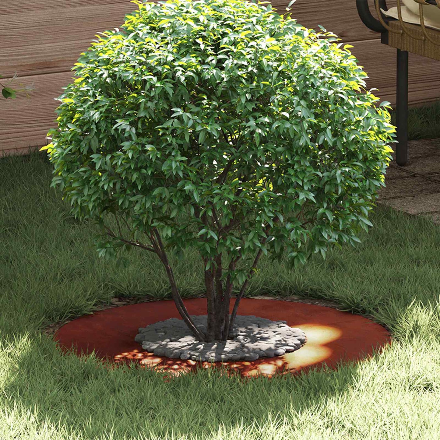 adatto per Anelli d'Albero Piatto 5 pcs Marrone ÃƒËœ30 / 60 cm