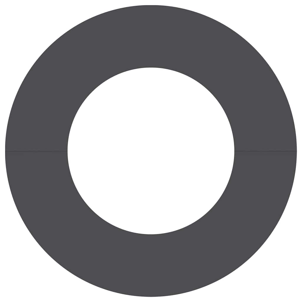 adatto per Anelli d'Albero Piatto 5 pcs Nero Ã˜40 / 70 cm Acciaio