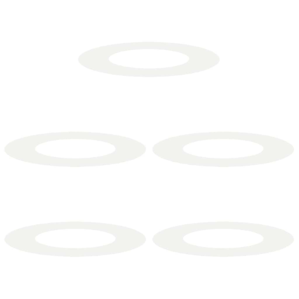 adatto per Anelli d'Albero Piatto 5 pcs Bianco Ã˜40 / 70 cm