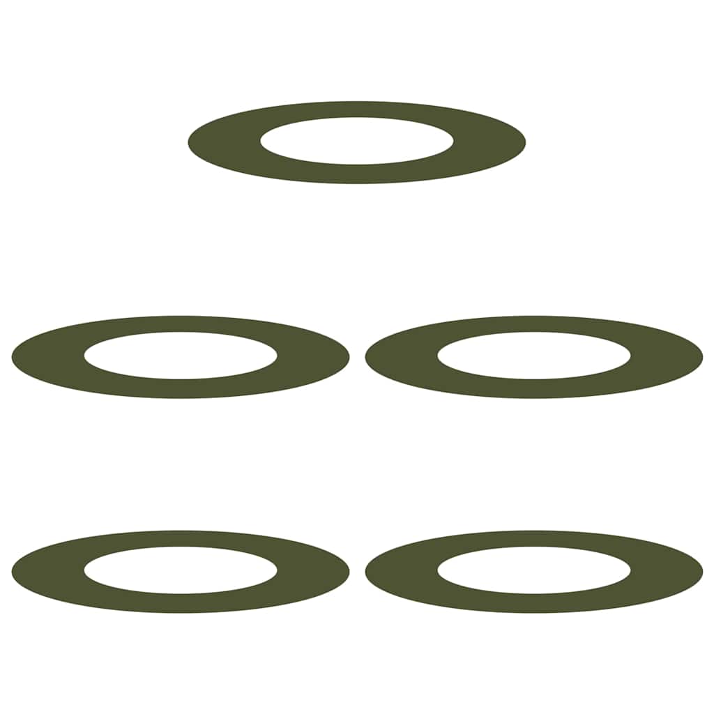 adatto per Anelli d'Albero Piatto 5 pcs Oliver verde Ã˜40 / 70 cm