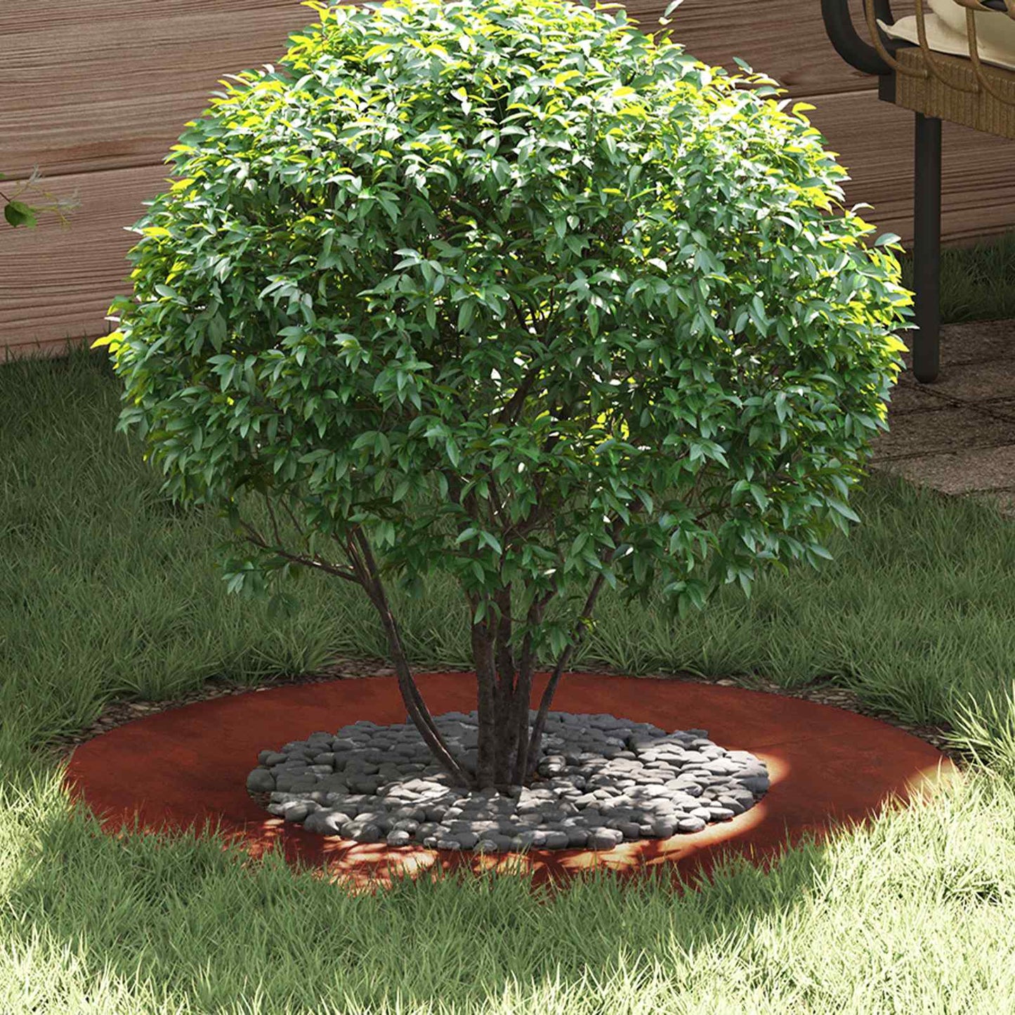 adatto per Anello d'Albero Piatto Marrone Ã˜40 / 70 cm