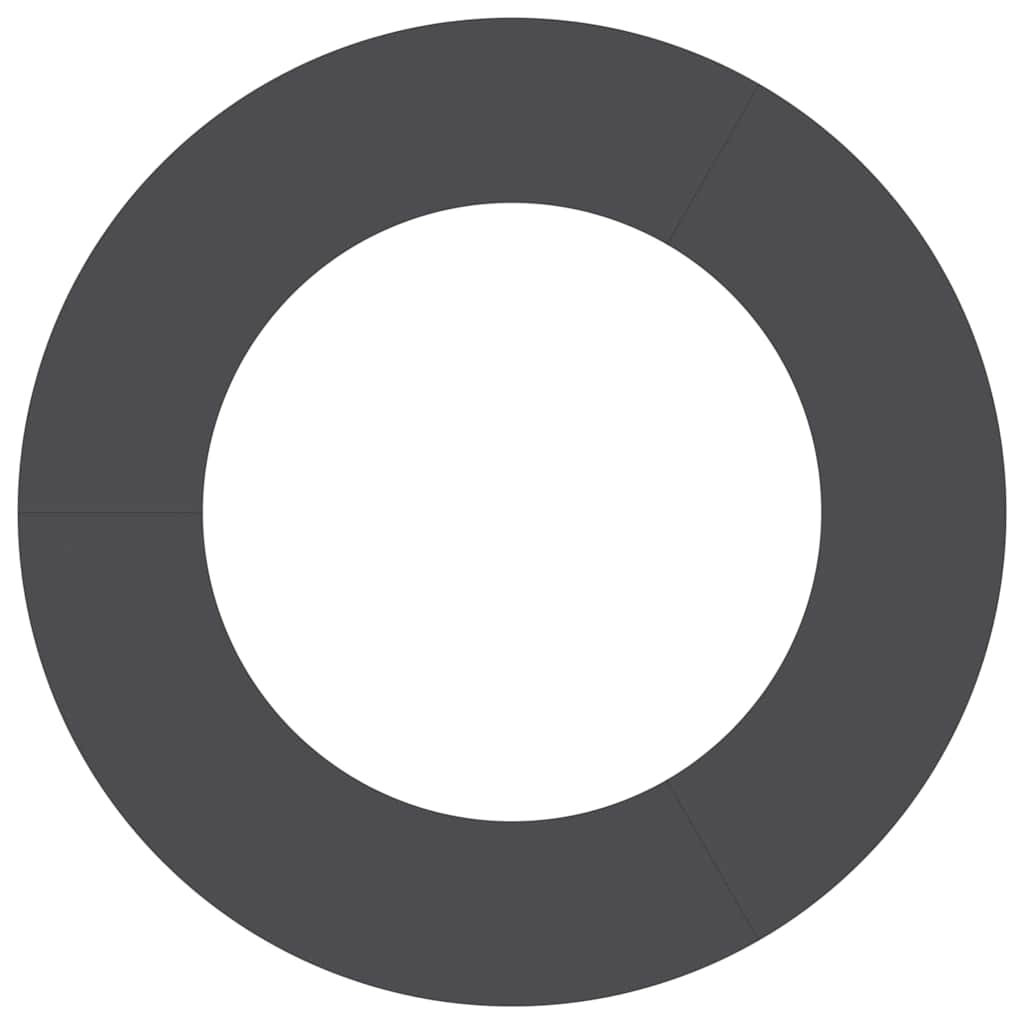 adatto per Anello d'Albero Piatto Nero Ã˜50 / 80 cm Acciaio