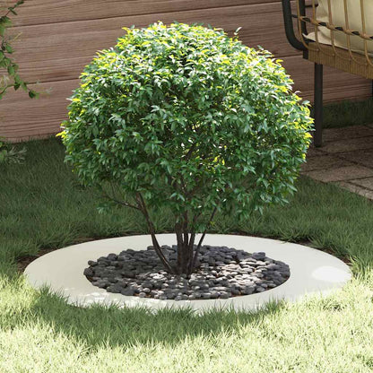 adatto per Anello d'Albero Piatto Bianco Ã˜50 / 80 cm Acciaio