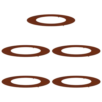 adatto per Anelli d'Albero Piatto 5 pcs Marrone ÃƒËœ50 / 80 cm