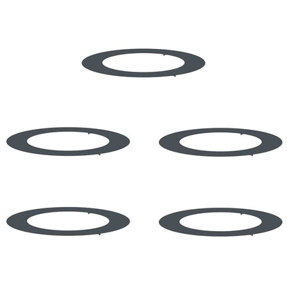 adatto per Anelli d'Albero Piatto 5 pcs Antracite ÃƒËœ60 / 90 cm