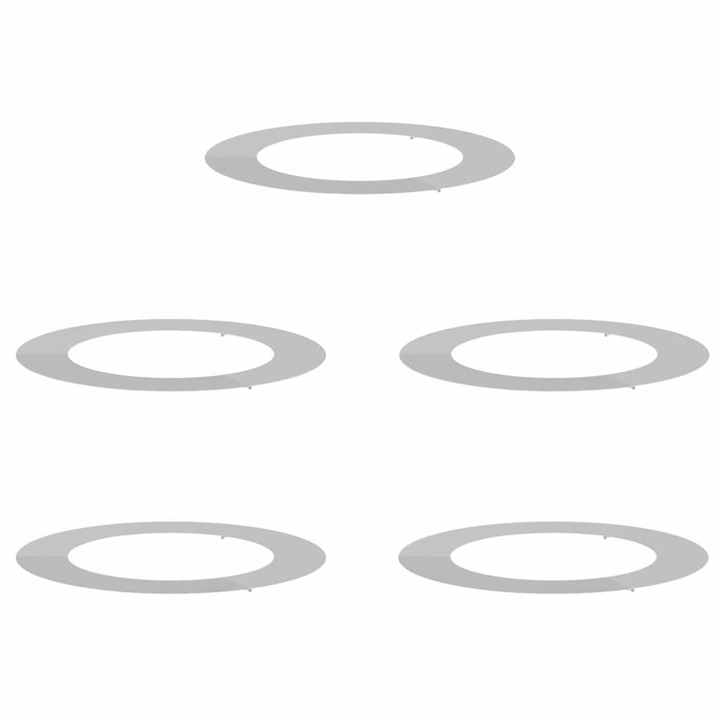 adatto per Anelli d'Albero Piatto 5 pcs Argento ÃƒËœ60 / 90 cm