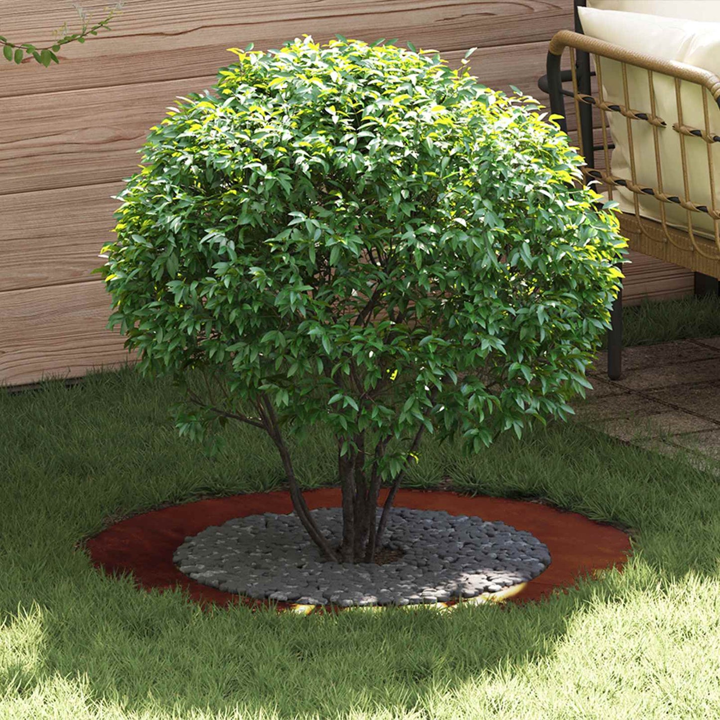 adatto per Anello d'Albero Piatto Marrone ÃƒËœ60 / 90 cm