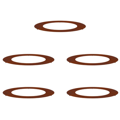 adatto per Anelli d'Albero Piatto 5 pcs Marrone ÃƒËœ60 / 90 cm