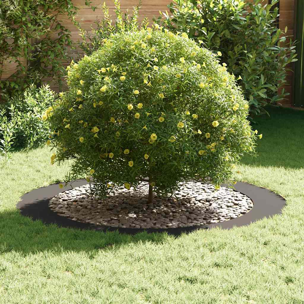 adatto per Anello d'Albero Piatto Nero Ã˜90 / 120 cm Acciaio