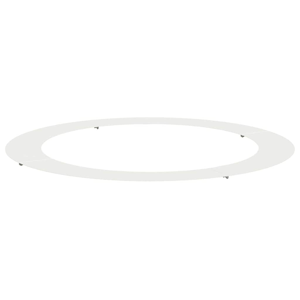 adatto per Anello d'Albero Piatto Bianco Ã˜90 / 120 cm Acciaio