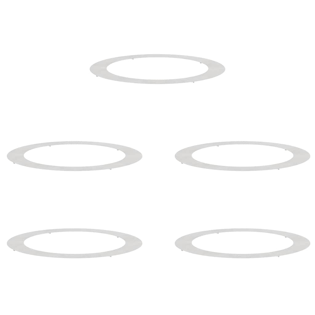 adatto per Anelli d'Albero Piatto 5 pcs Argento Ã˜90 / 120 cm