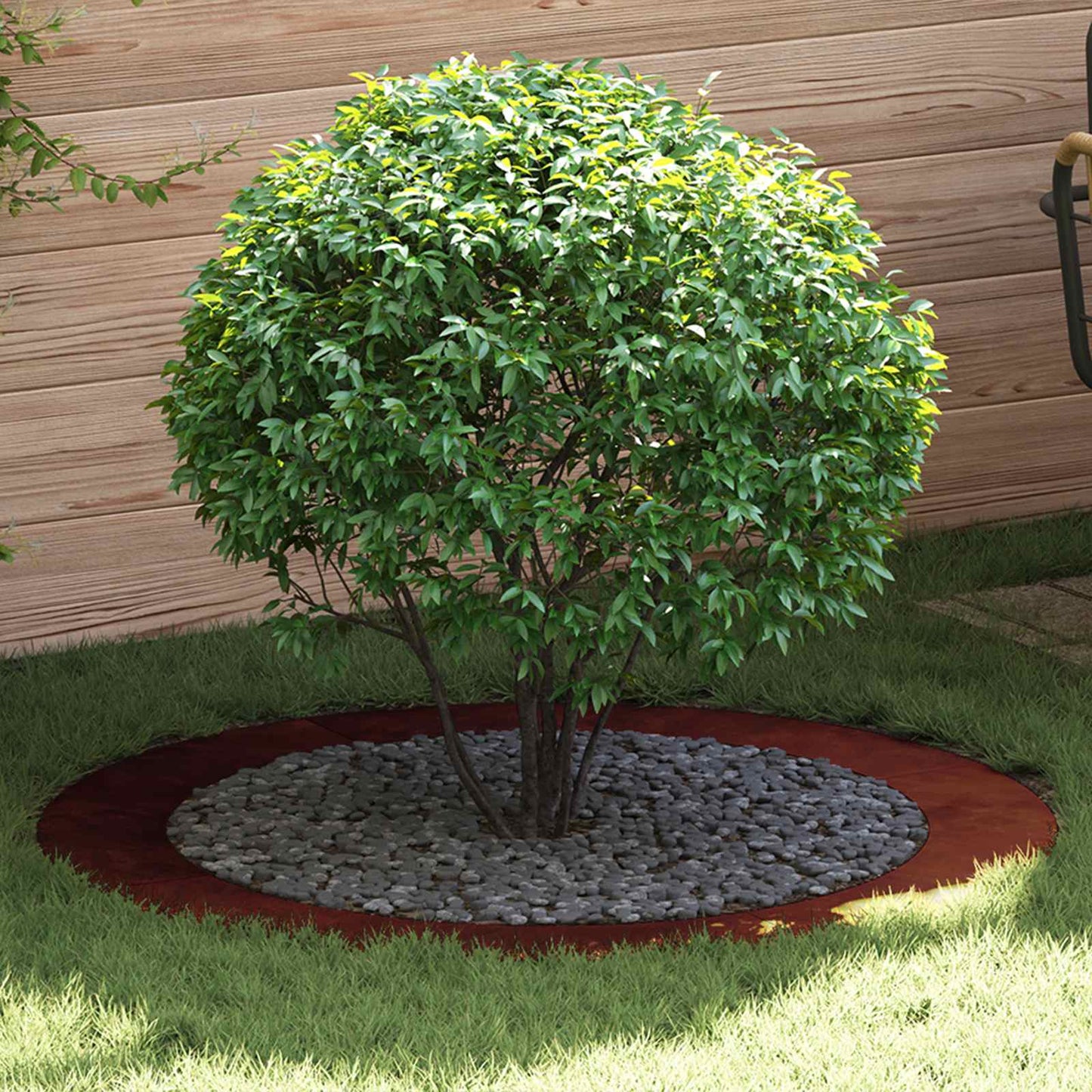 adatto per Anelli d'Albero Piatto 5 pcs Marrone ÃƒËœ90 / 120 cm