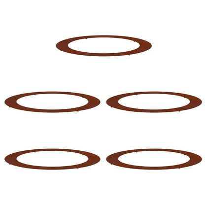 adatto per Anelli d'Albero Piatto 5 pcs Marrone ÃƒËœ90 / 120 cm