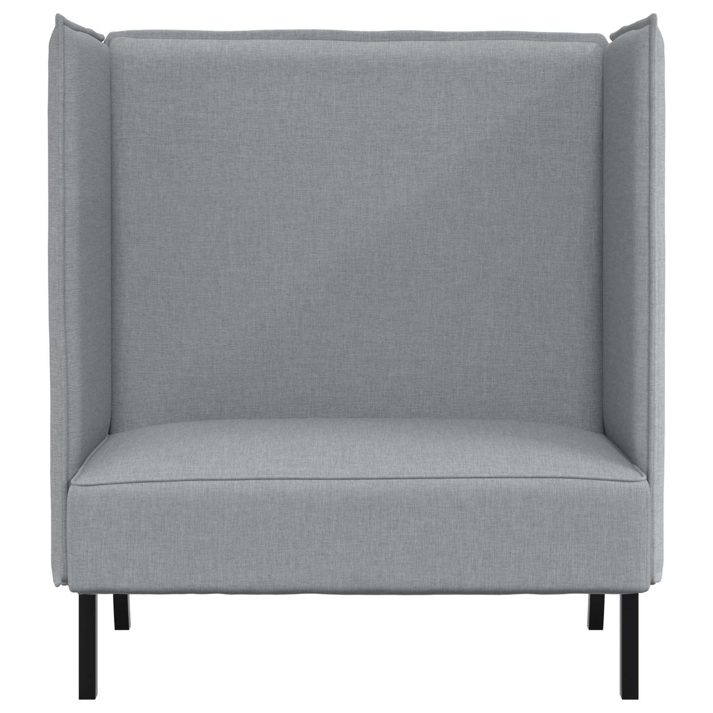 Divano alto 101cm Grigio chiaro Tessuto