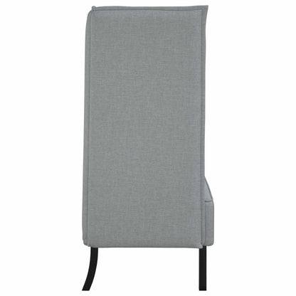 Divano alto 101cm Grigio chiaro Tessuto