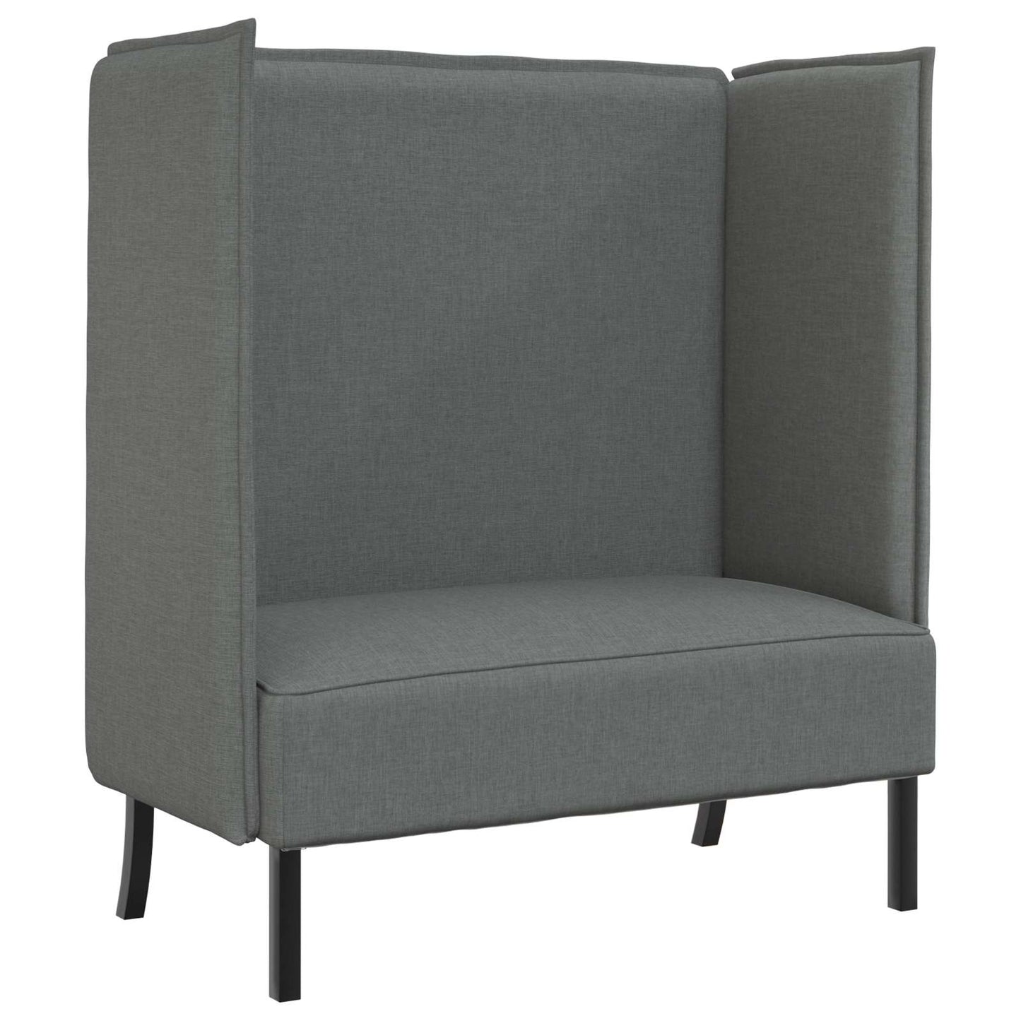 Divano alto 101cm Grigio scuro Tessuto