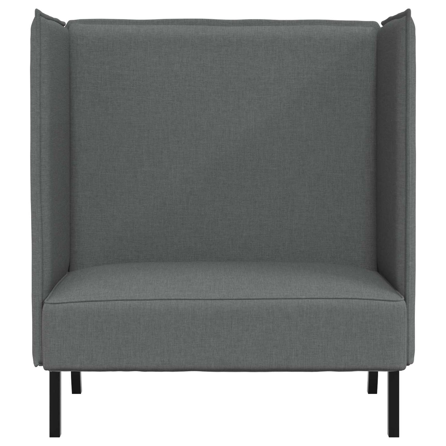Divano alto 101cm Grigio scuro Tessuto