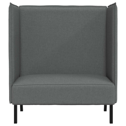 Divano alto 101cm Grigio scuro Tessuto