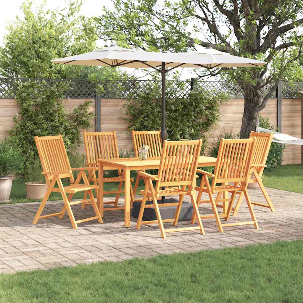 Set da Pranzo per Giardino 7 pcs Marrone