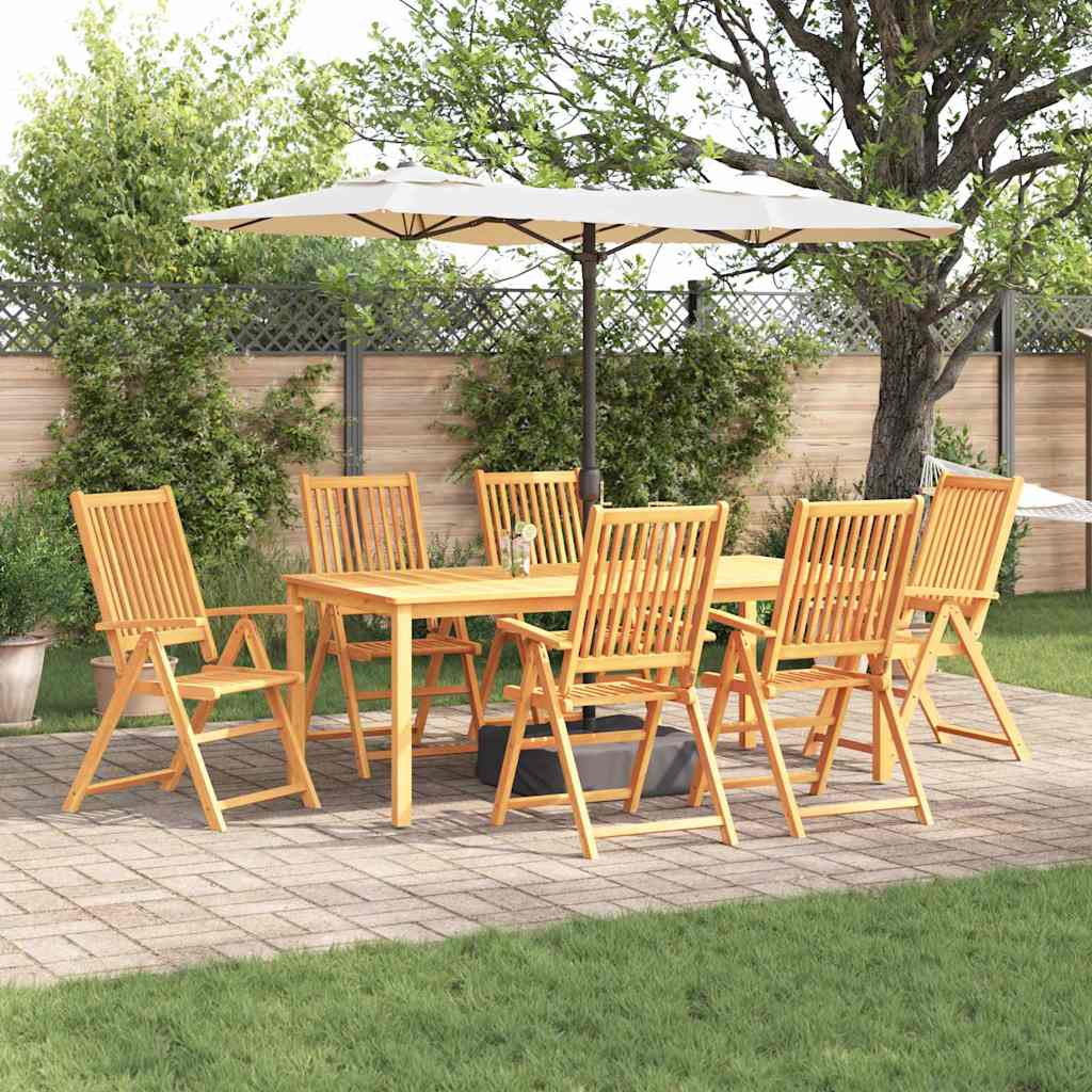 Set da Pranzo per Giardino 7 pcs Marrone
