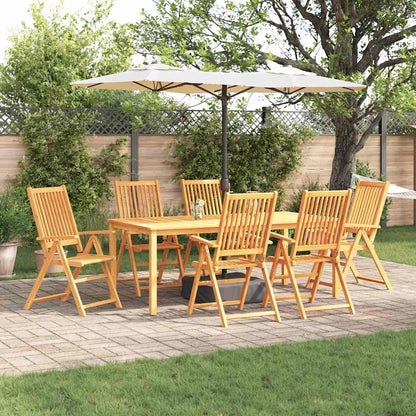 Set da Pranzo per Giardino 7 pcs Marrone