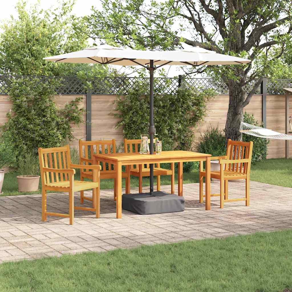 Set da Pranzo per Giardino 5 pcs Marrone