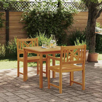 Set da Pranzo per Giardino 3 pcs Marrone