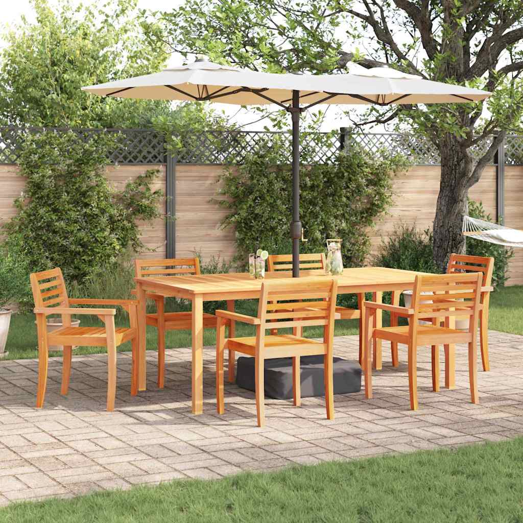 Set da Pranzo per Giardino 9 pcs Marrone
