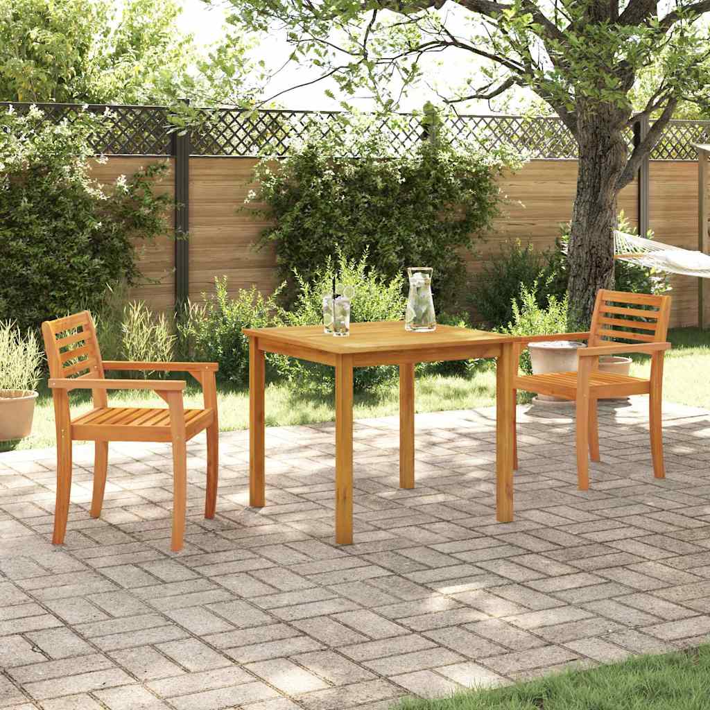 Set da Pranzo per Giardino 3 pcs Marrone