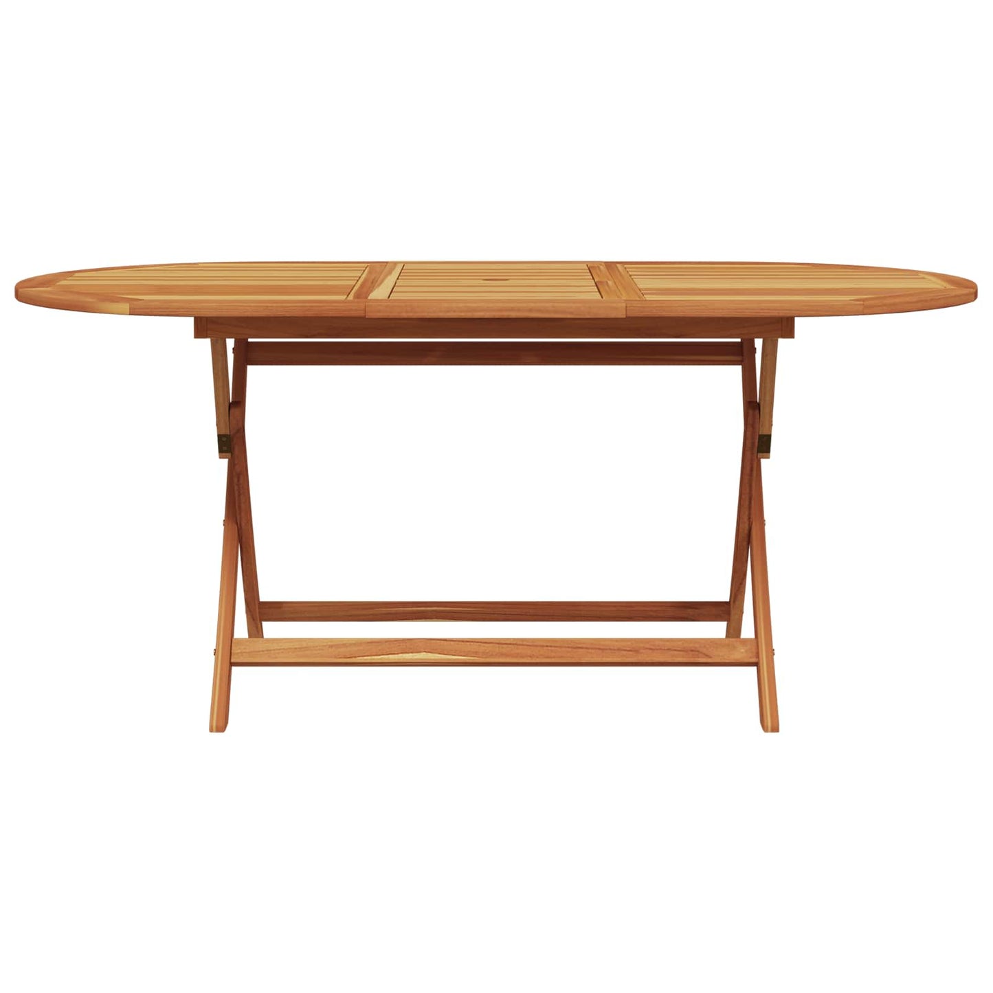 Set da Pranzo per Giardino 5 pcs Beige Legno di Acacia Massello