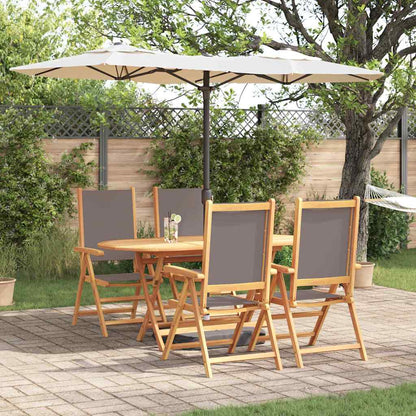 Set da Pranzo per Giardino 5 pcs Antracite