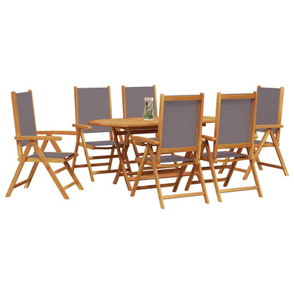 Set da Pranzo per Giardino 7 pcs Antracite