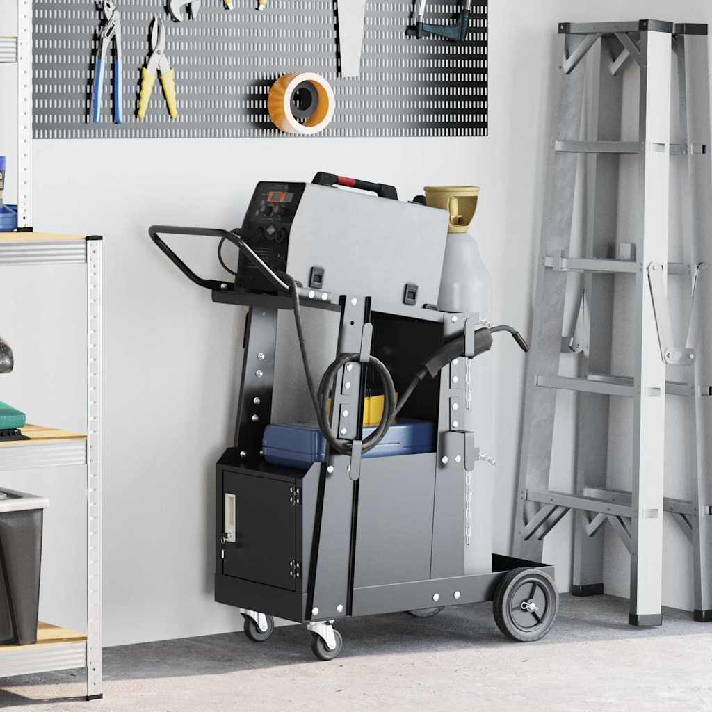 Carrello per saldatura Nero 91 x 47 x 96 cm Acciaio