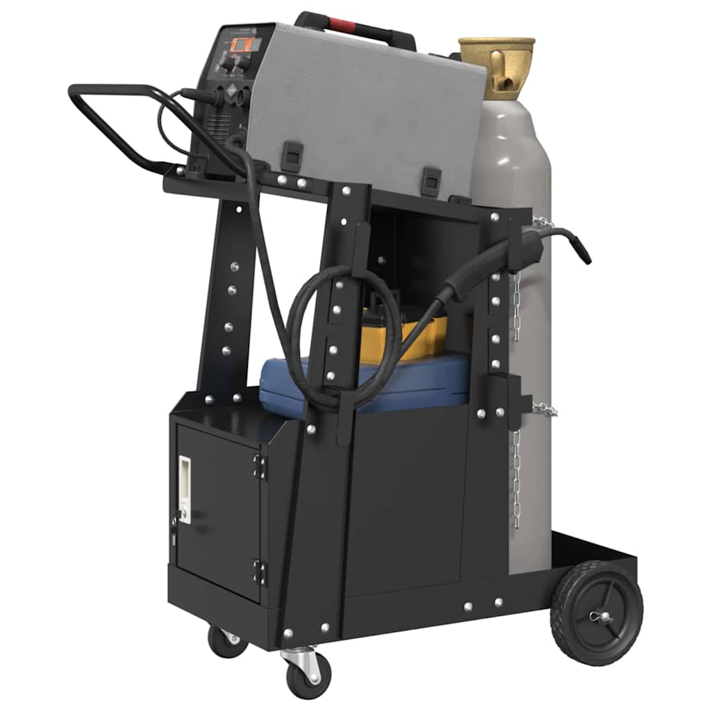 Carrello per saldatura Nero 91 x 47 x 96 cm Acciaio